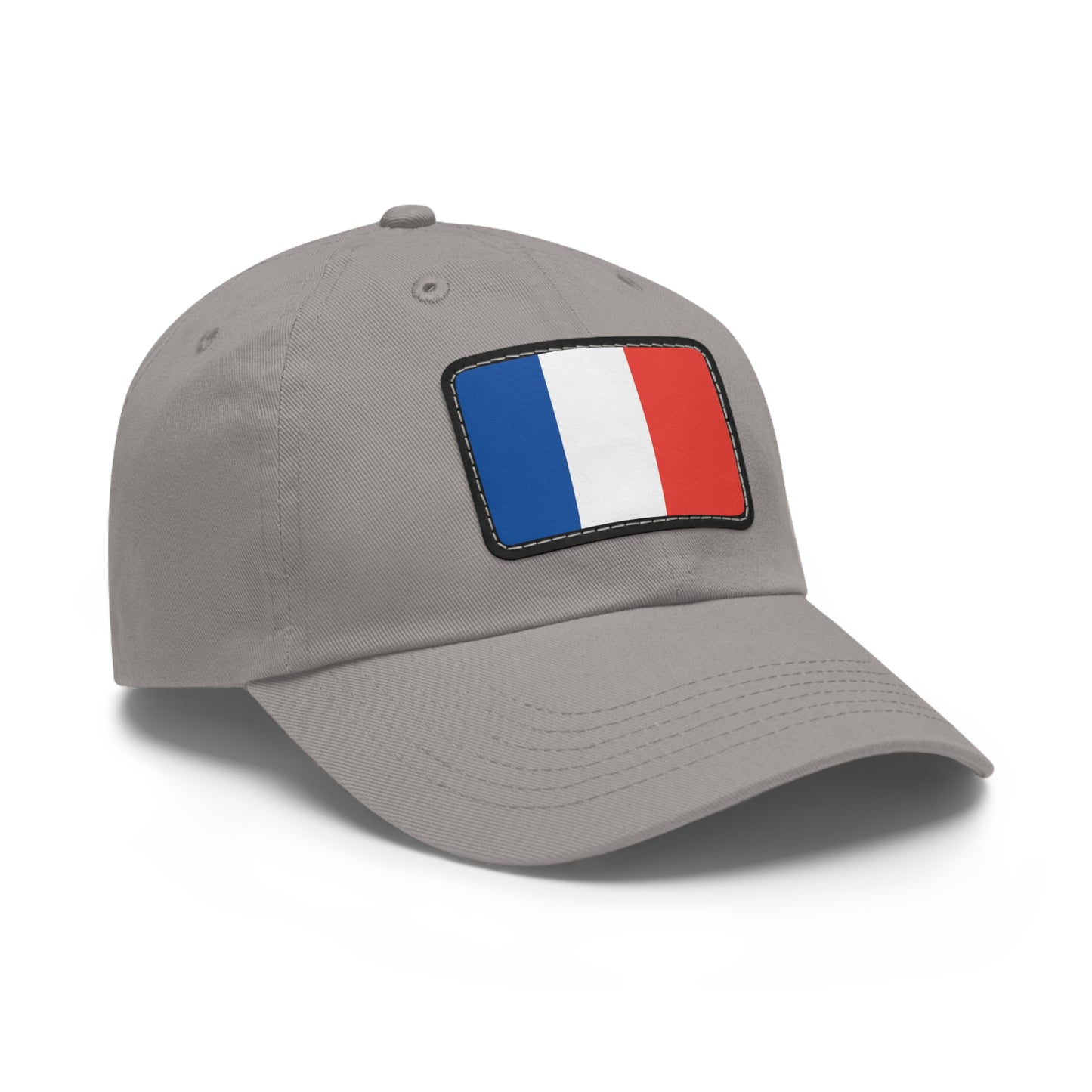 Flag Village France Flag Hat Cap with Leather Patch