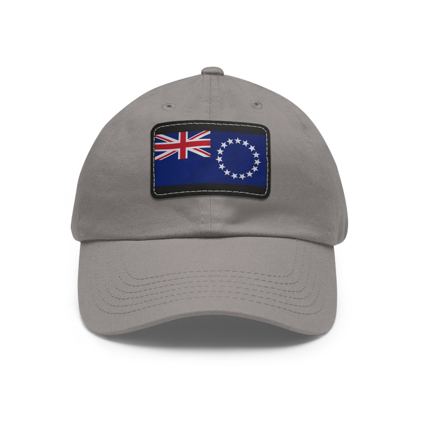Flag Village Cook Islands Flag Hat Cap with Leather Patch