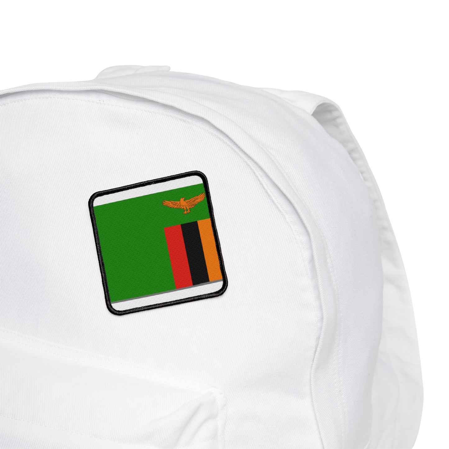 Flag Village Zambia Flag Embroidery Iron-On Patches