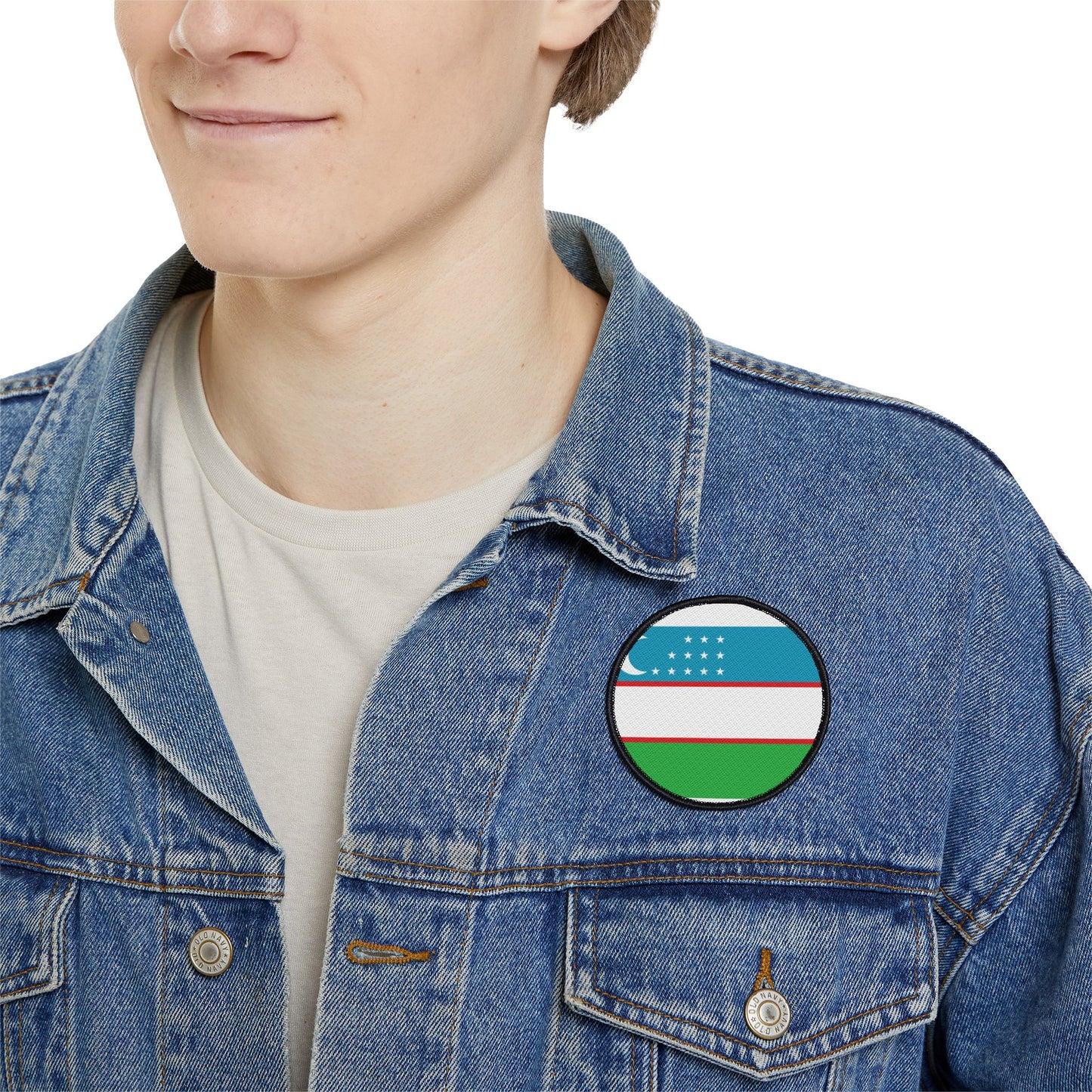 Flag Village Uzbekistan Flag Embroidery Iron-On Patches