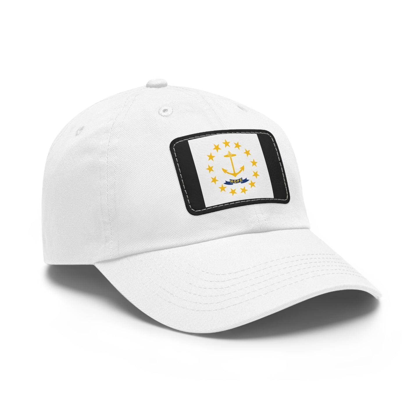 Flag Village USA Rhode Island State Flag Hat Cap with Leather Patch