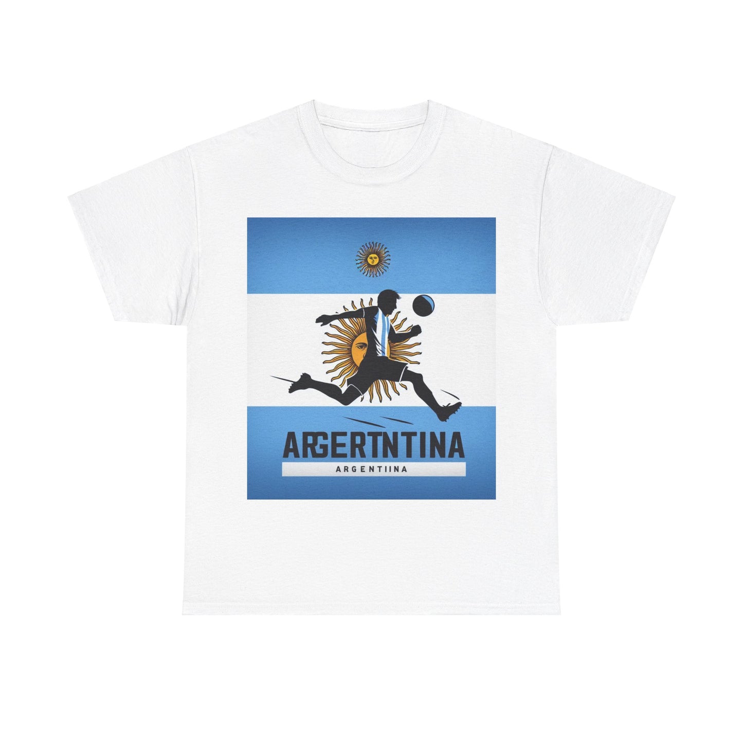 Flag Village Argentina Sporting Flag T-SHIRT Heavy Cotton Tee ARG0005