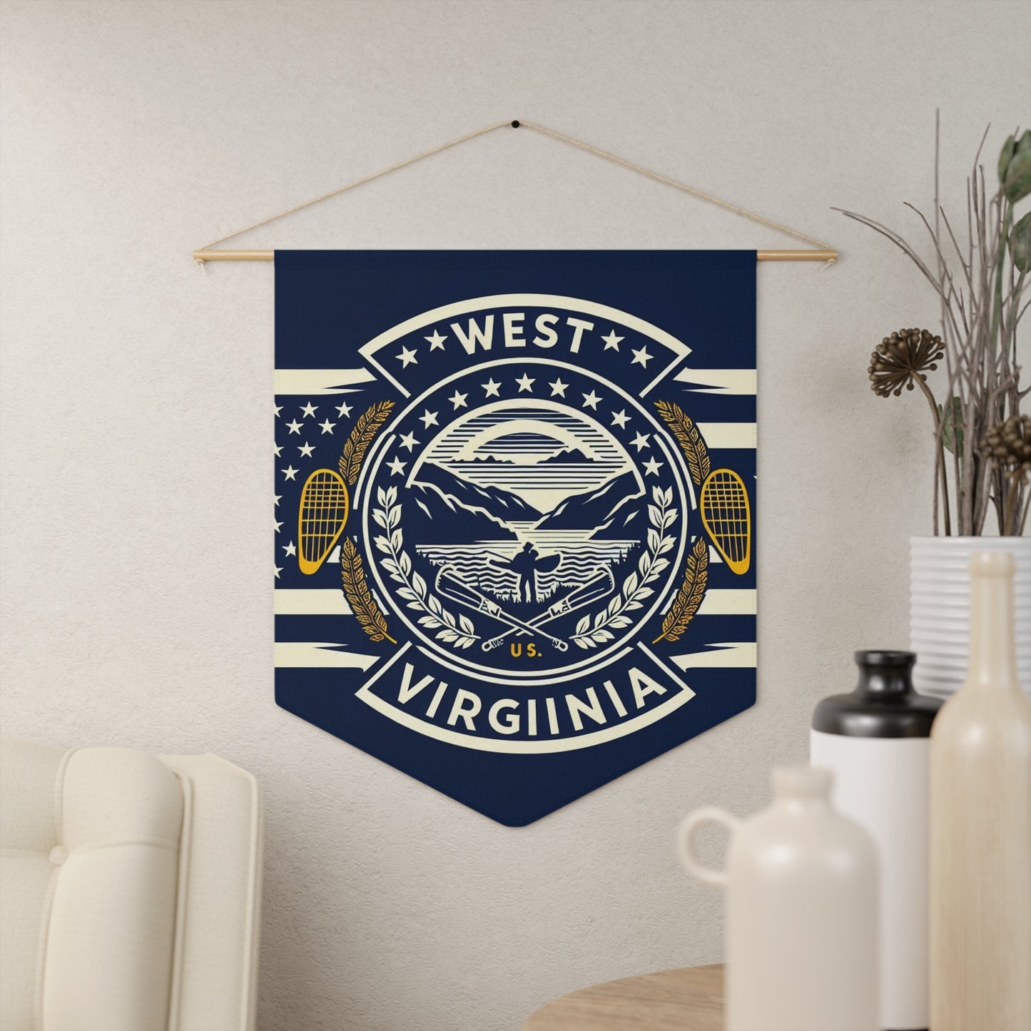 Flag Village West Virginia State Flag Pennant Sporting Home Wall decoration WV0002