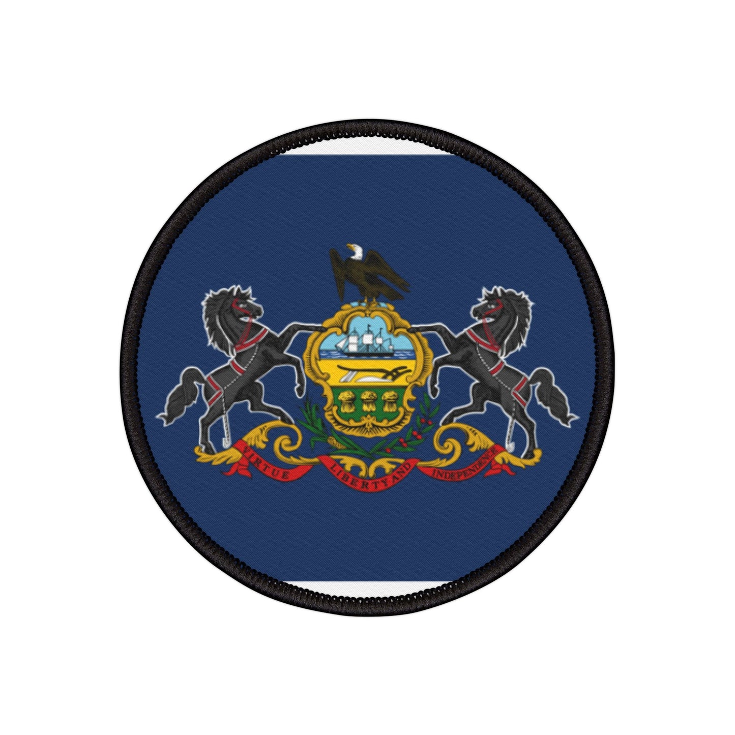 Flag Village Pennsylvania State Flag Embroidery Iron-On Patches