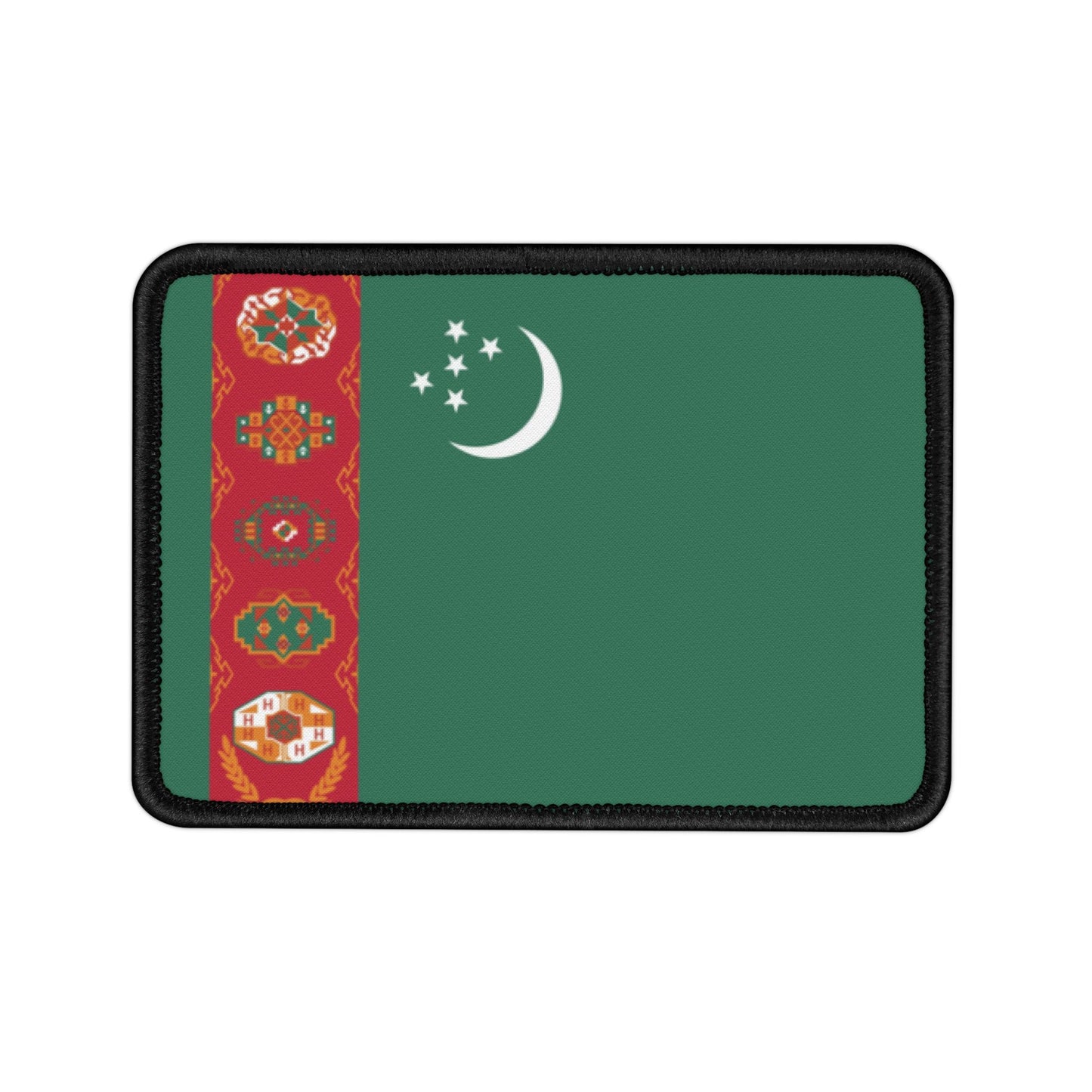 Flag Village Turkmenistan Flag Embroidery Iron-On Patches