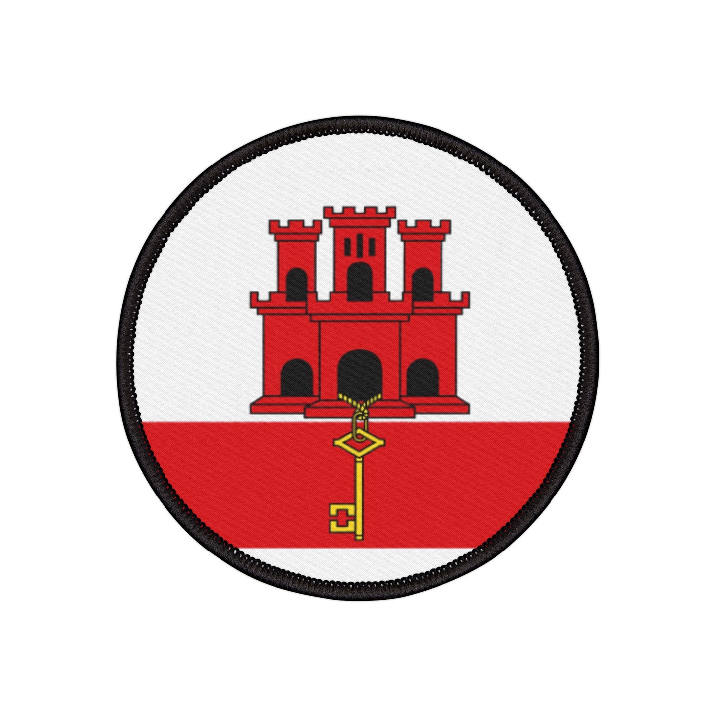 Flag Village Gibraltar Flag Embroidery Iron-On Patches