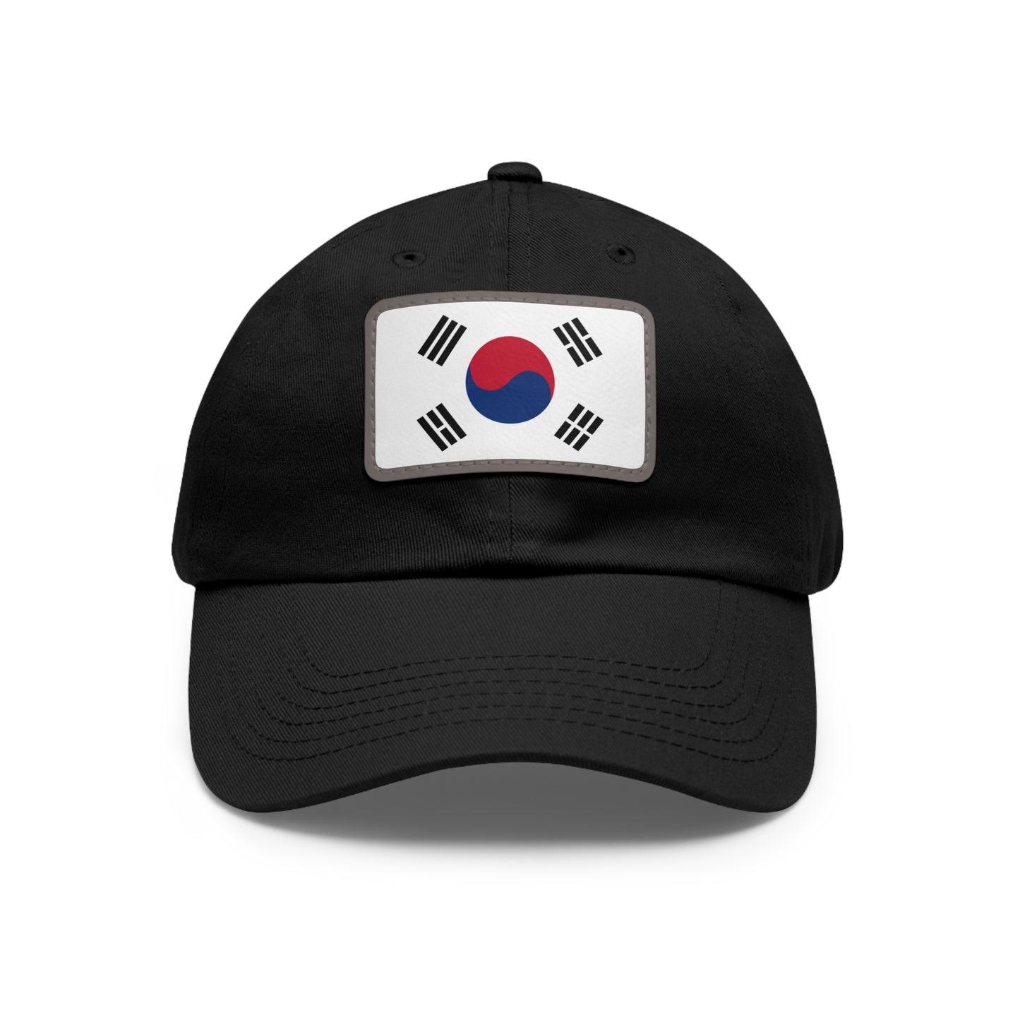Flag Village South Korea Flag Hat Cap with Leather Patch