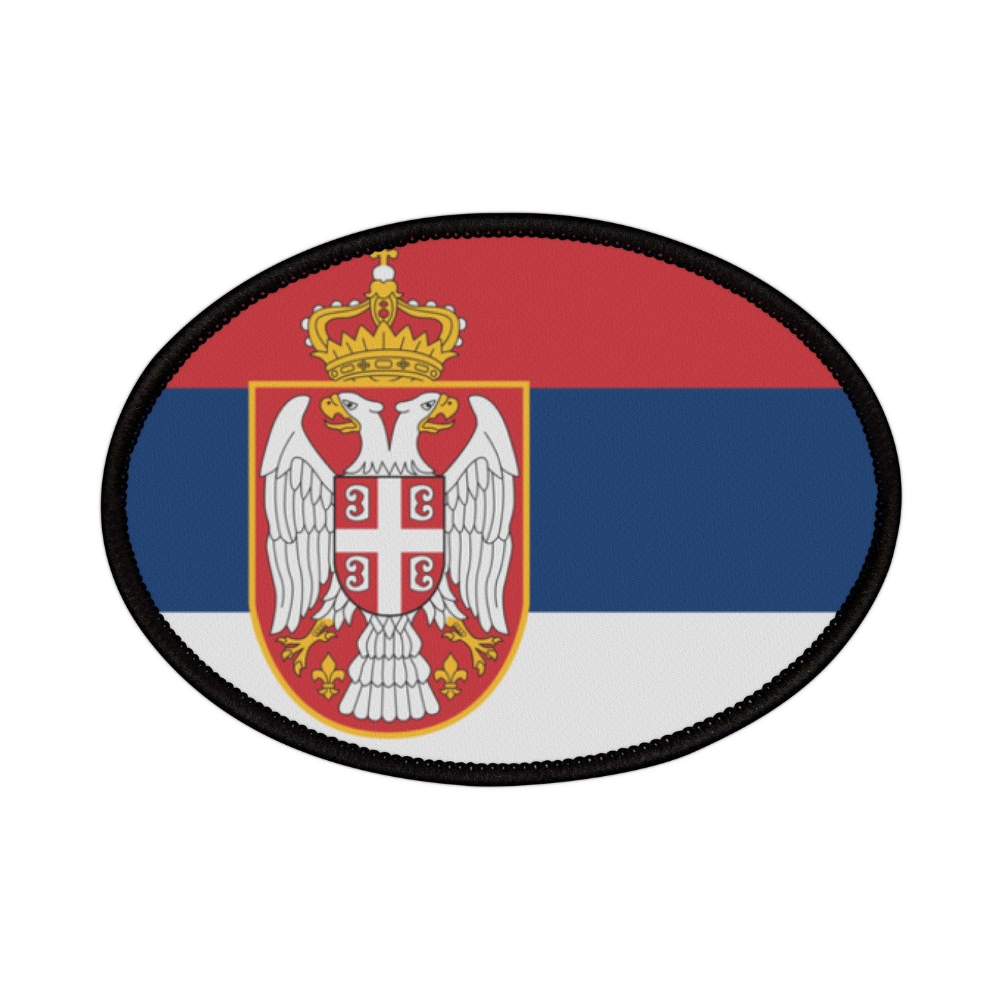 Flag Village Serbia Flag Embroidery Iron-On Patches