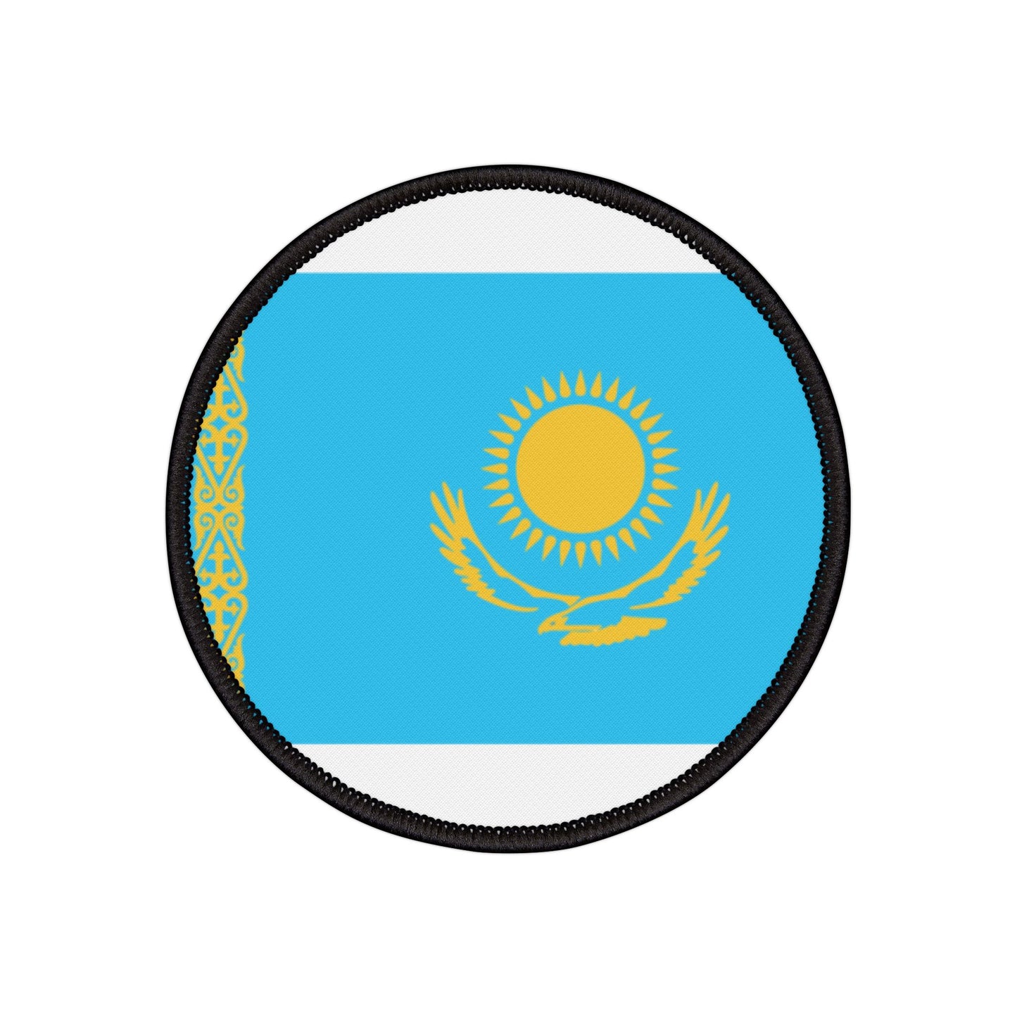 Flag Village Kazakhstan Flag Embroidery Iron-On Patches