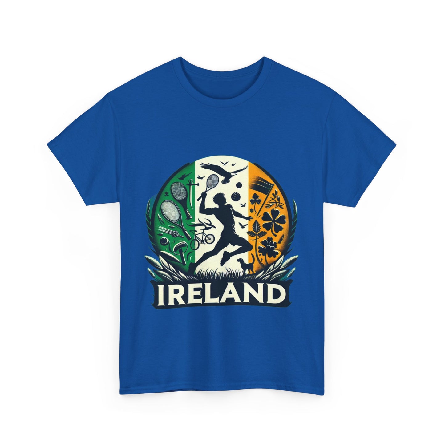 Flag Village Ireland Sporting Flag T-SHIRT Heavy Cotton Tee IRL0004