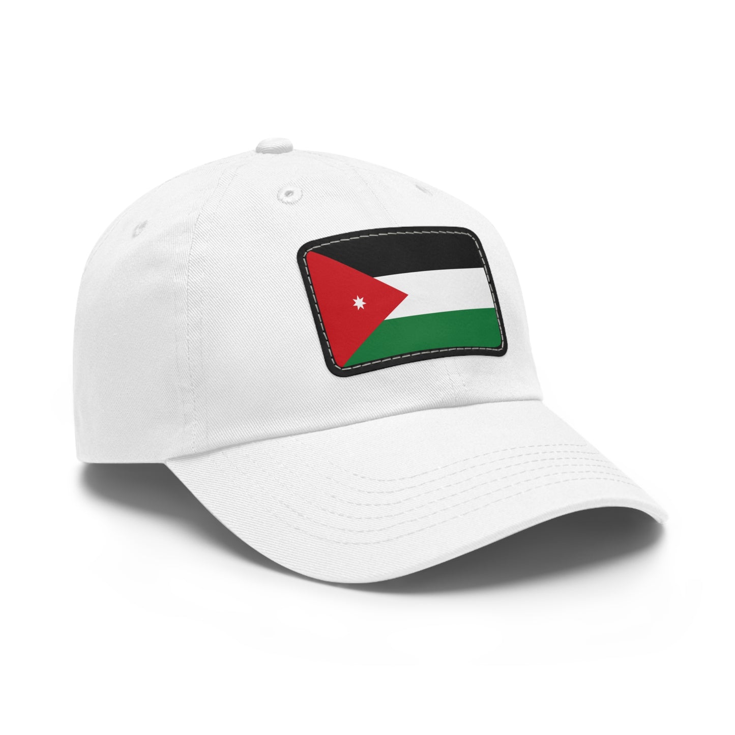 Flag Village Jordan Flag Hat Cap with Leather Patch