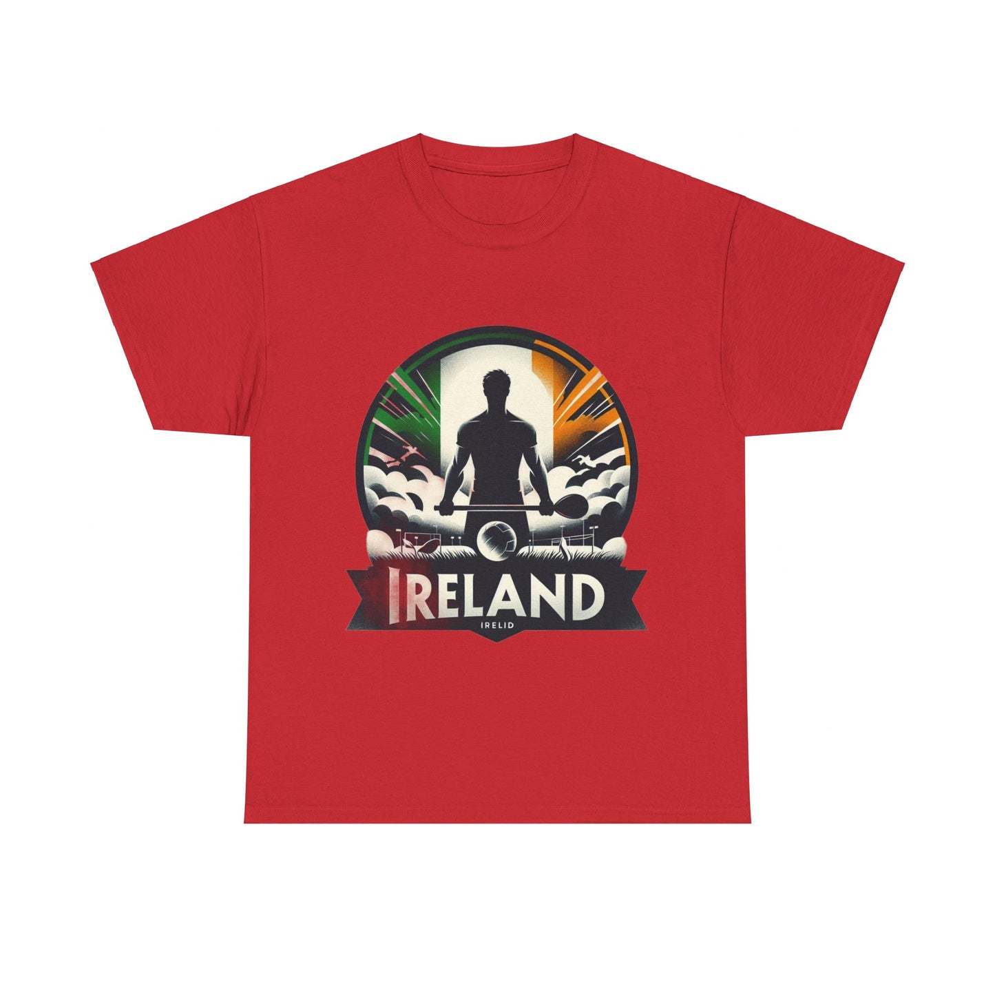Flag Village Ireland Sporting Flag T-SHIRT Heavy Cotton Tee IRL0005