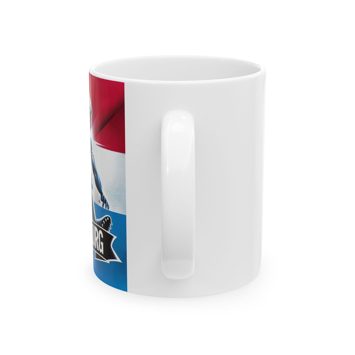 Flag Village Luxembourg Sporting Flag Ceramic Coffee Mug 11oz LUX0006