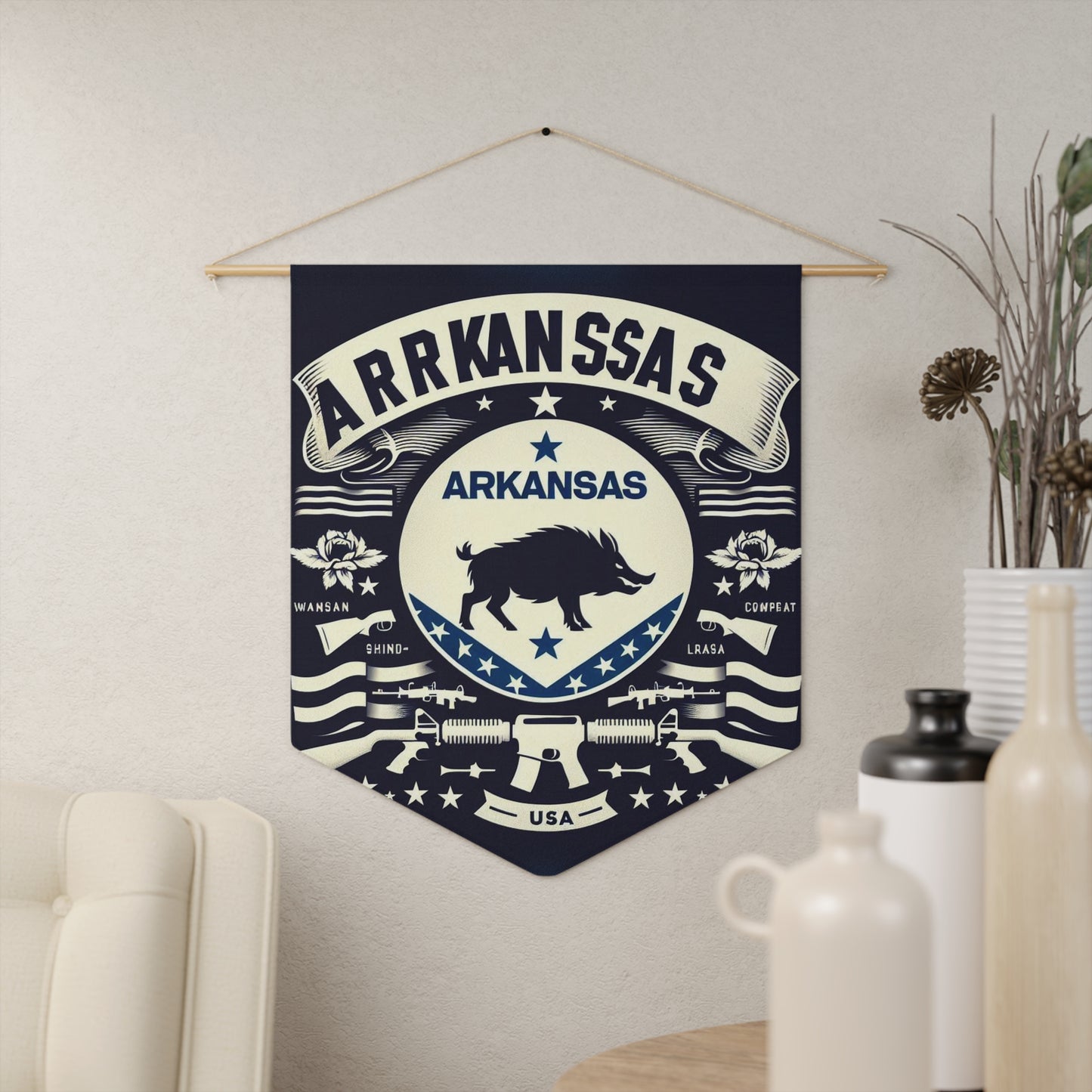 Flag Village Arkansas State Flag Pennant Sporting Home Wall decoration AR0001