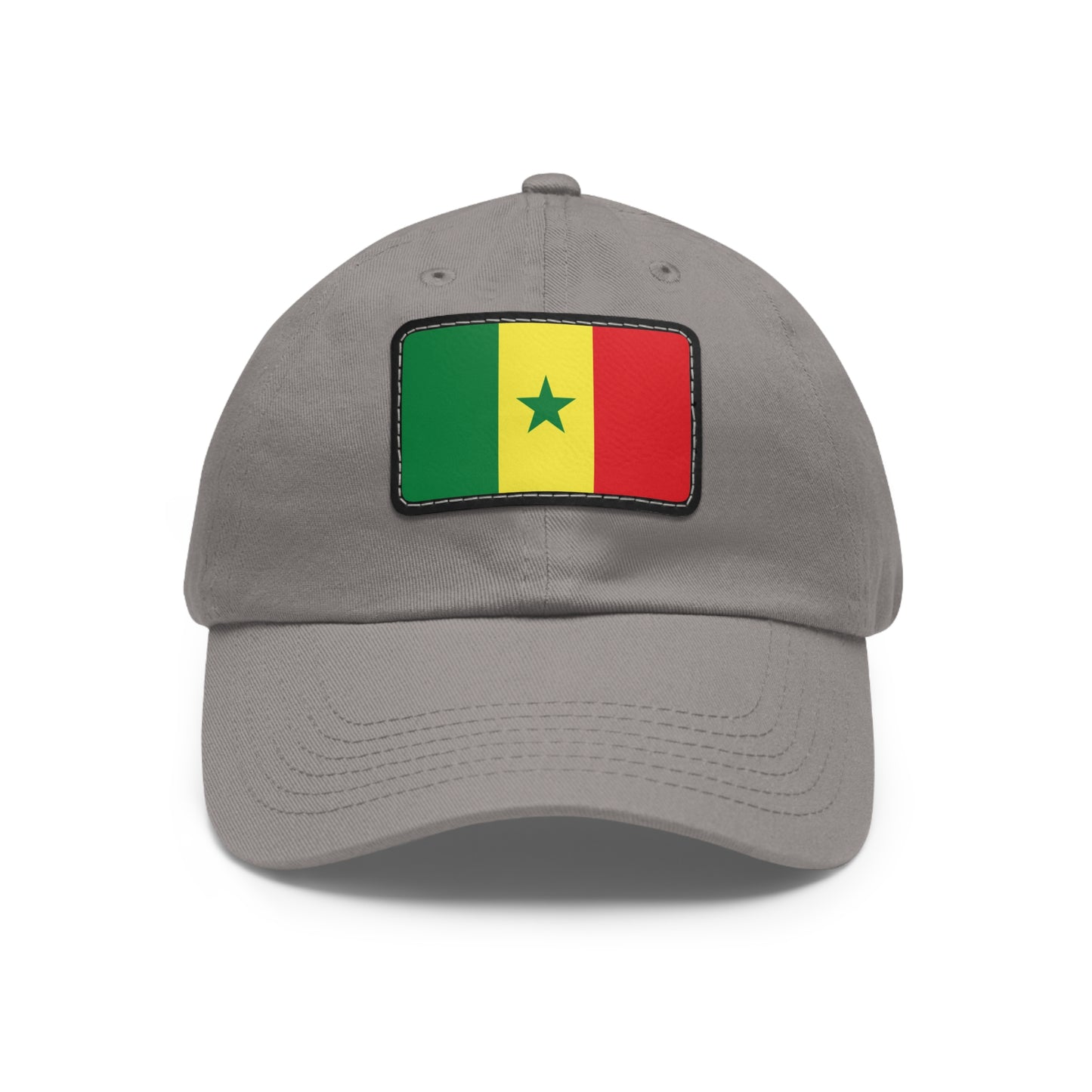 Flag Village Senegal Flag Hat Cap with Leather Patch
