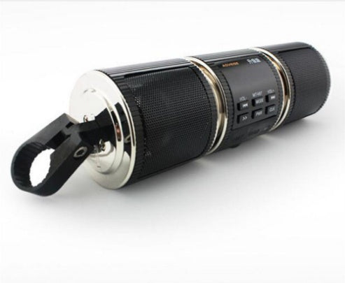 Flag Village Auto Tools Motorcycle Bluetooth Music Player MP3 Motorcycle Stereo Speaker FM Radio Adjustable LED Screen