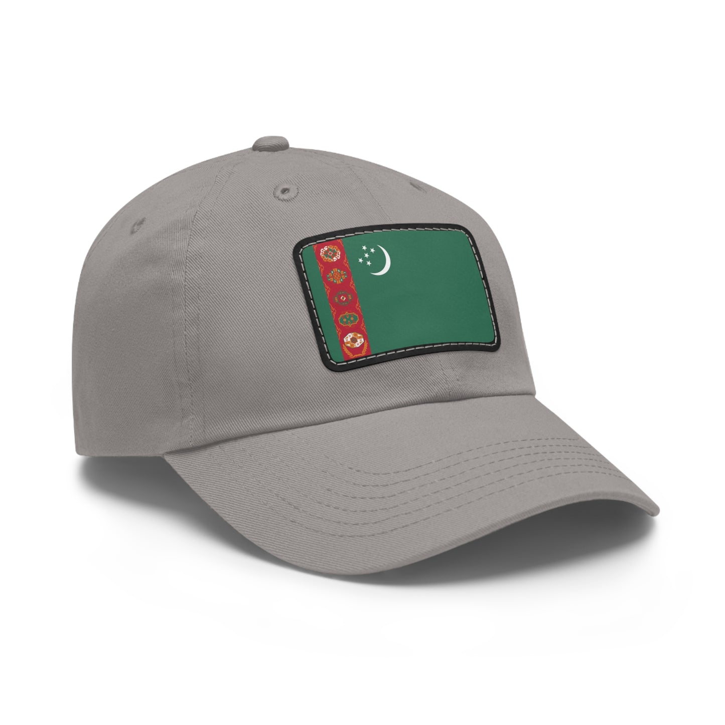 Flag Village Turkmenistan Flag Hat Cap with Leather Patch