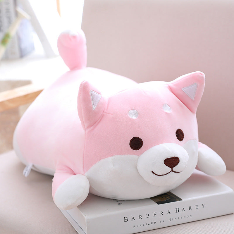 Flag Village 36cm 55cm Cute Fat Shiba Inu Dog Plush Toy Stuffed Soft Kawaii Animal Cartoon Pillow Lovely Gift For Kids Baby Children Gifts