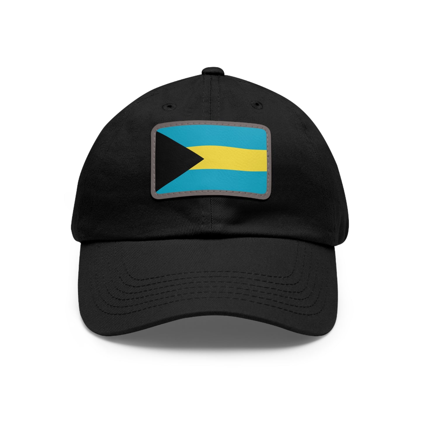 Flag Village Bahamas Flag Hat Cap with Leather Patch