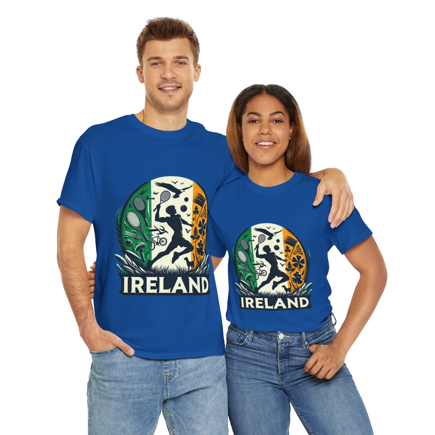 Flag Village Ireland Sporting Flag T-SHIRT Heavy Cotton Tee IRL0004