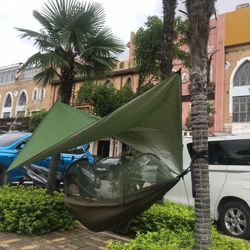 Flag Village Camping Mosquito Net Hammock Package