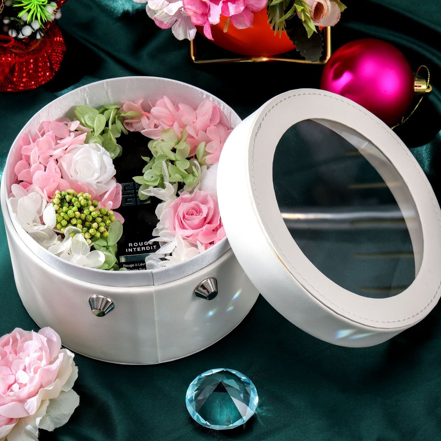 Flag Village Valentine's Day Immortal Flower Lipstick Gift Box Creative Birthday Gift