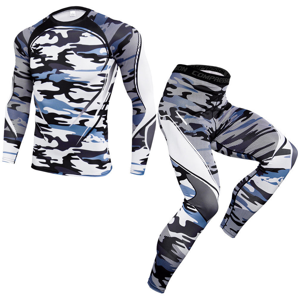 Flag Village Outdoor fitness sports suit men's quick-drying pants