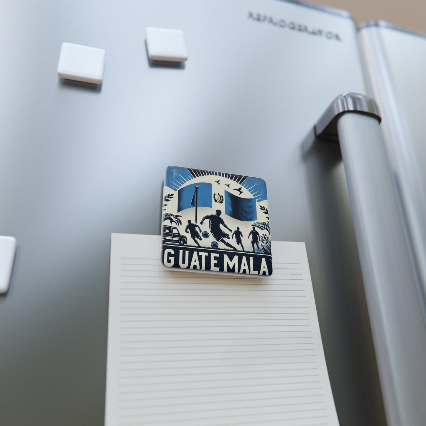 Flag Village Guatemala Flag Sporting Porcelain Magnet, Square GTM0005