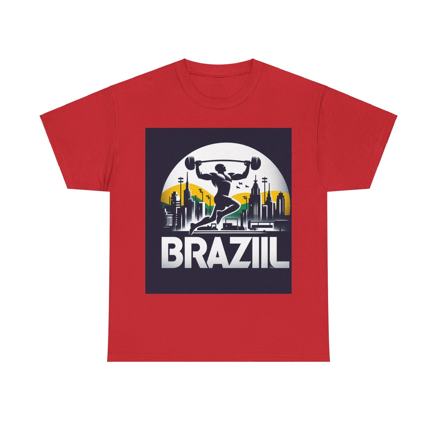 Flag Village Brazil Sporting Flag T-SHIRT Heavy Cotton Tee BRA0003