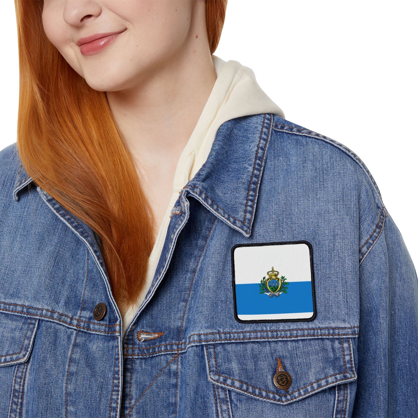 Flag Village San Marino Flag Embroidery Iron-On Patches