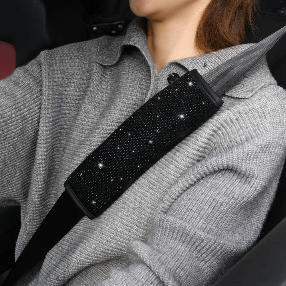 Flag Village Auto Tools Diamond Steering Wheel Cover Rhinestones Crystals Car Handcraft Steering Wheel Covers