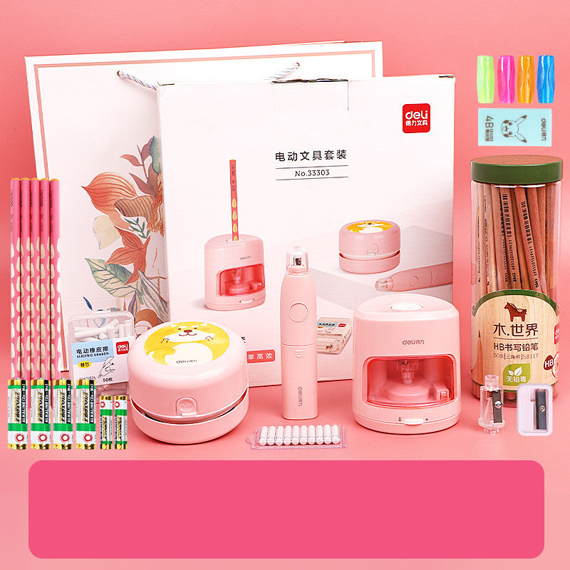 Flag Village Deli Learning Stationery Set Gift Box Learning Supplies Gift Bag