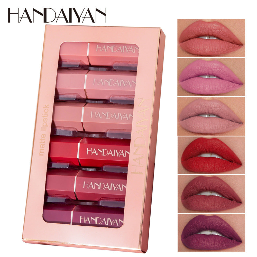 Flag Village Matte Matte Lipstick Gift Box Set Non-stick Cup Lipstick Lipstick