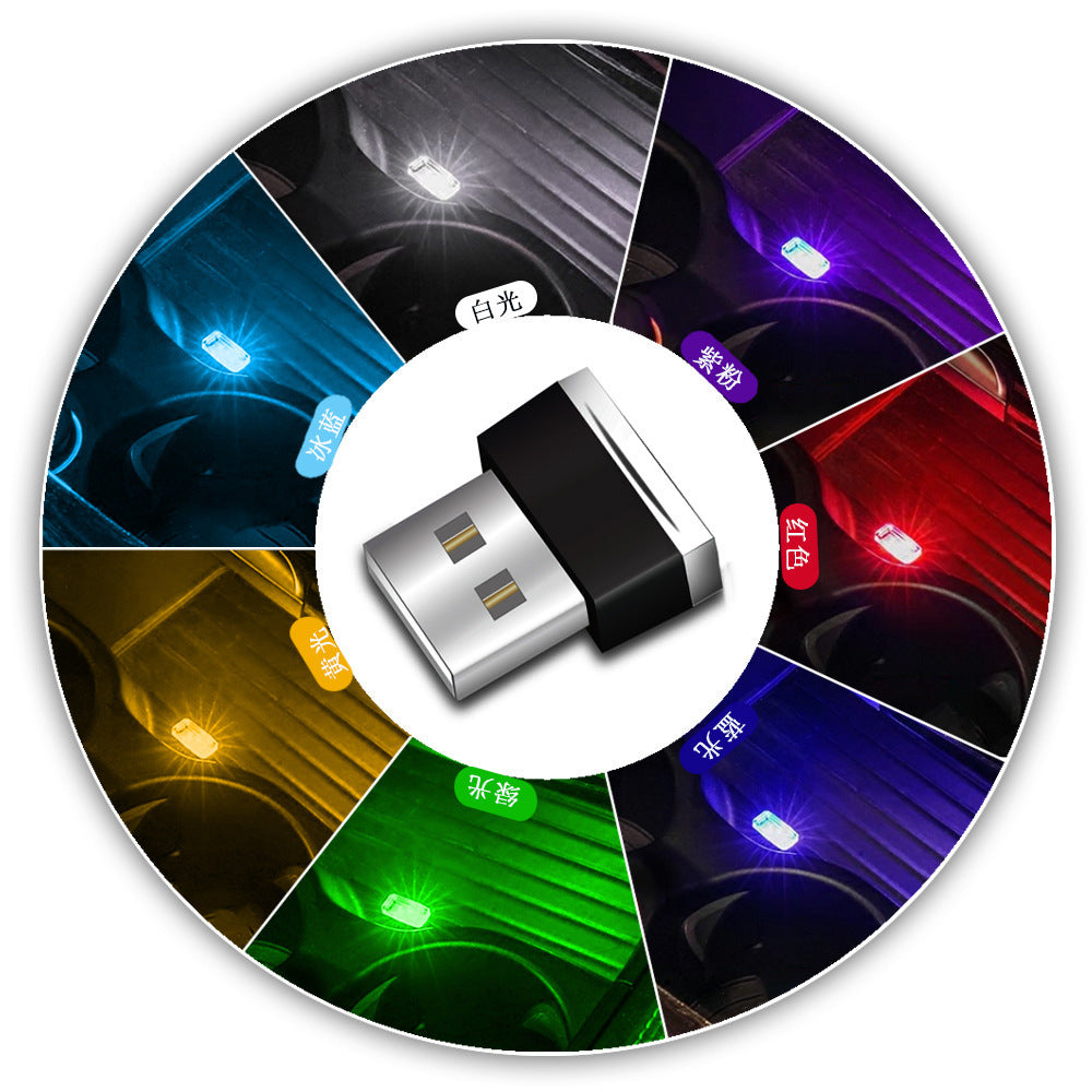 Flag Village Auto Tools Decorative Lamp Car Interior Foot Lighting Lamp Car Led Atmosphere Lamp