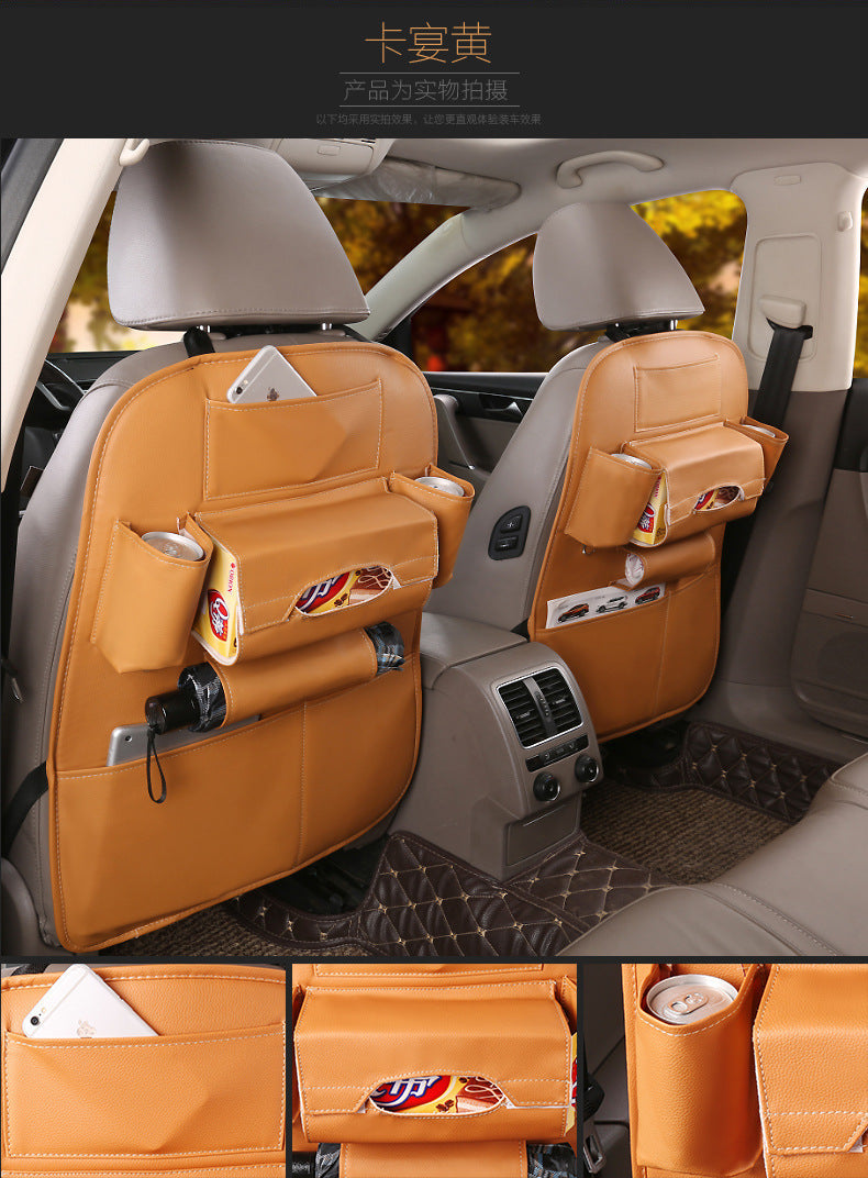 Flag Village Auto Tools Multifunctional Car Interior Seat Storage Box