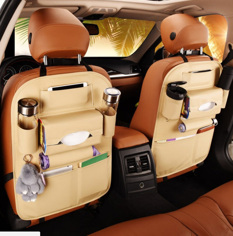 Flag Village Auto Tools Multifunctional Car Interior Seat Storage Box