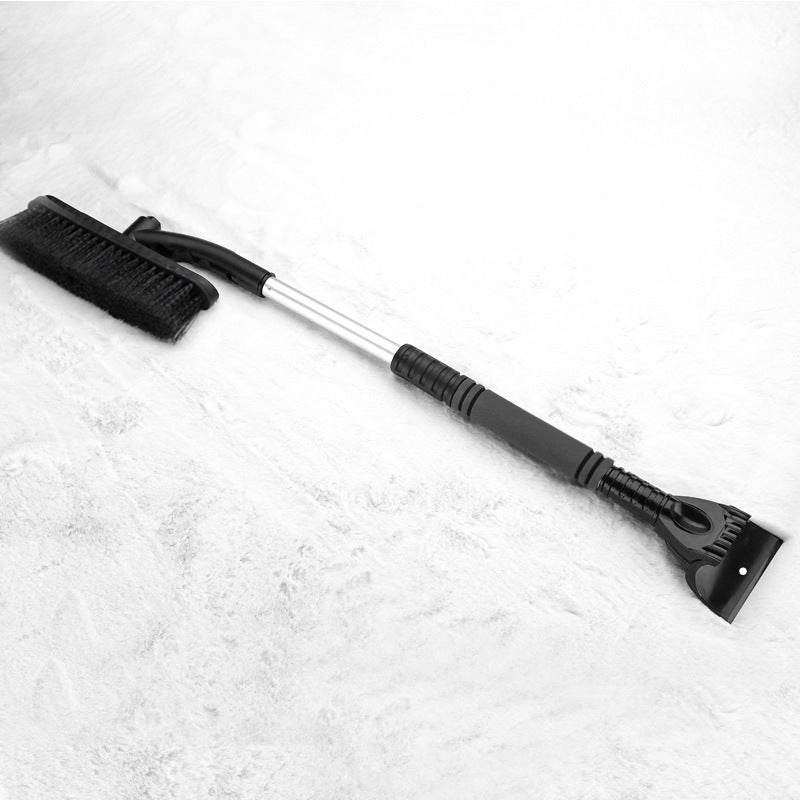 Flag Village Auto Tools Car Cleaning Brush Ice Scraper Detachable Snow Shovel Brush Dust Remove Brush Auto Windshield Extendable Snow Brush Foam Handle