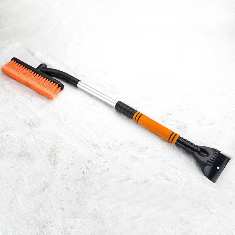 Flag Village Auto Tools Car Cleaning Brush Ice Scraper Detachable Snow Shovel Brush Dust Remove Brush Auto Windshield Extendable Snow Brush Foam Handle