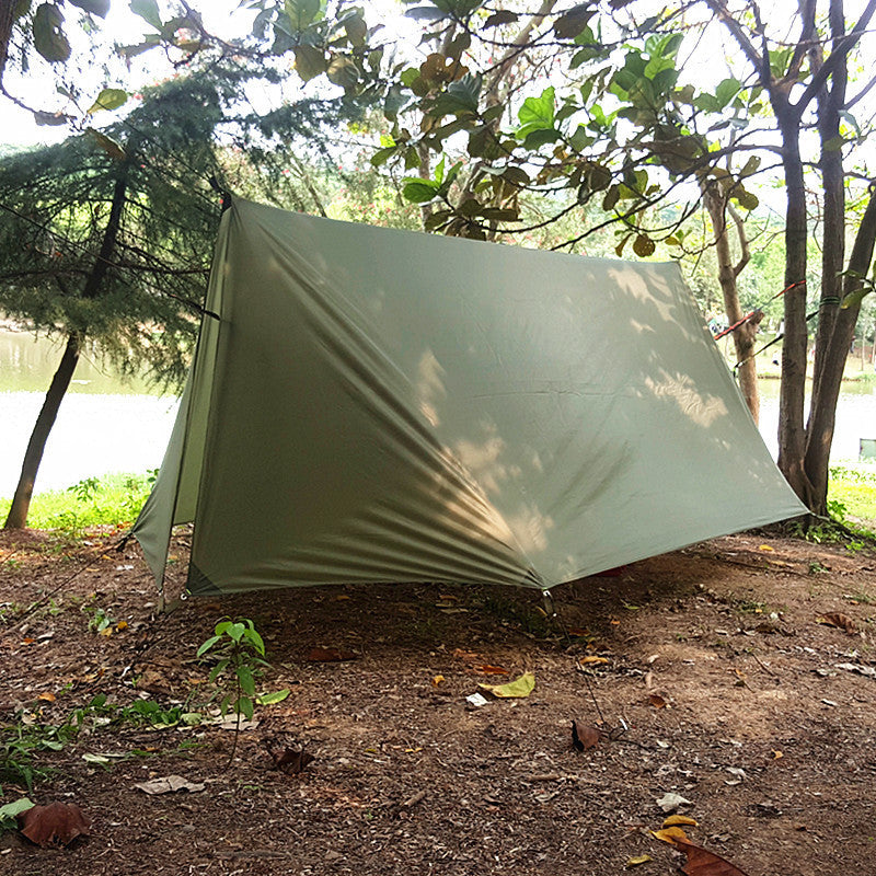 Flag Village Outdoor Canopy Camping Poleless Tent Hammock Awning Camping Mat Shelter Sunshade Protection