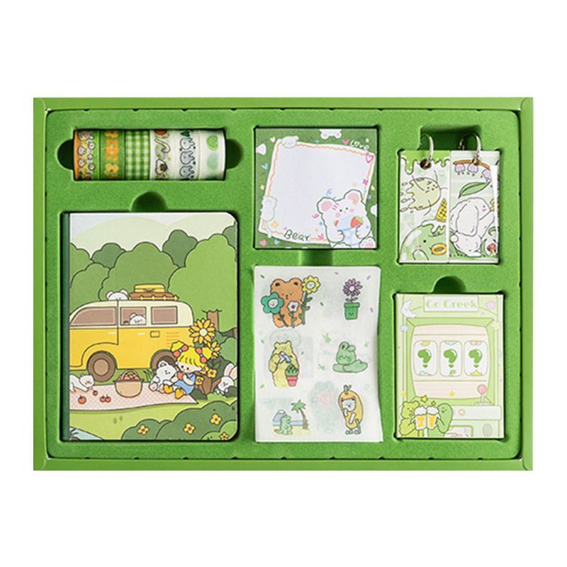 Flag Village Rainbow Candy Hand Account Gift Box Stationery Set Blind Box