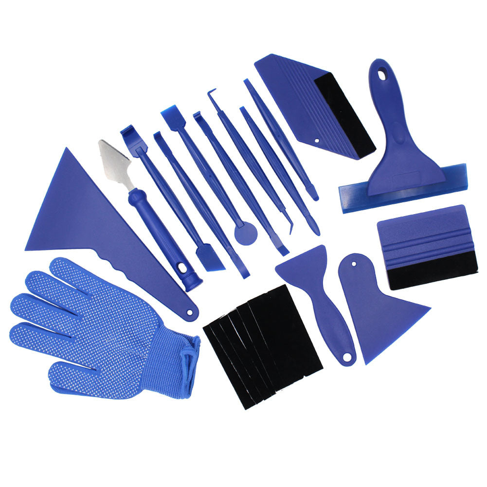 Flag Village Auto Tools 21 Sets Of Car Filming Tools, Color-Changing Film, And Beautiful Seam Scraper, Advertising Film Remover, Scraper Tool