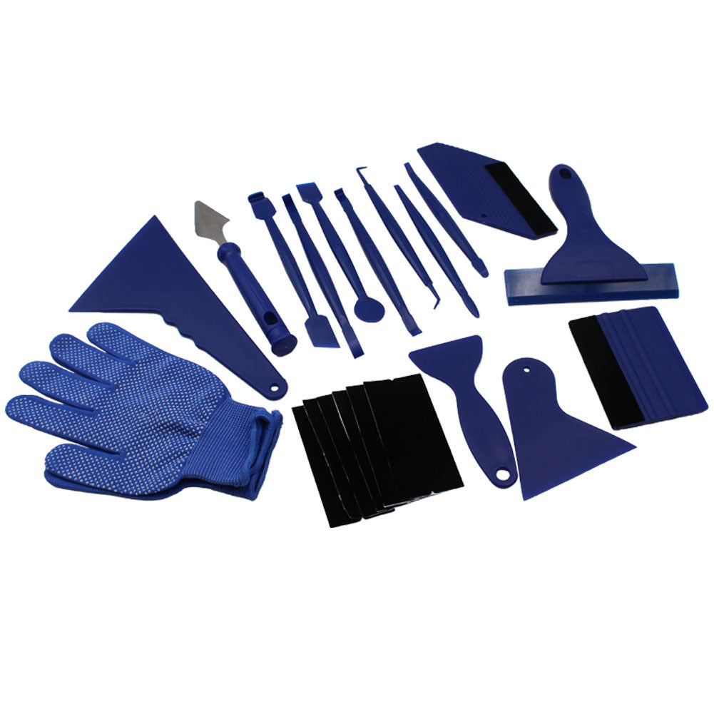 Flag Village Auto Tools 21 Sets Of Car Filming Tools, Color-Changing Film, And Beautiful Seam Scraper, Advertising Film Remover, Scraper Tool