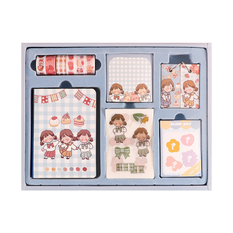 Flag Village Boutique Hand Account Partner Gift Box School Supplies Stationery Set