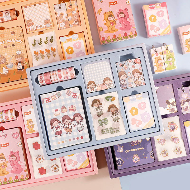 Flag Village Boutique Hand Account Partner Gift Box School Supplies Stationery Set