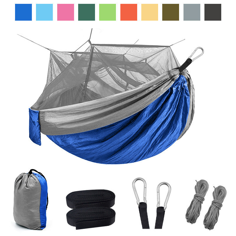 Flag Village Outdoor Camping Camping Hammock With Mosquito Net