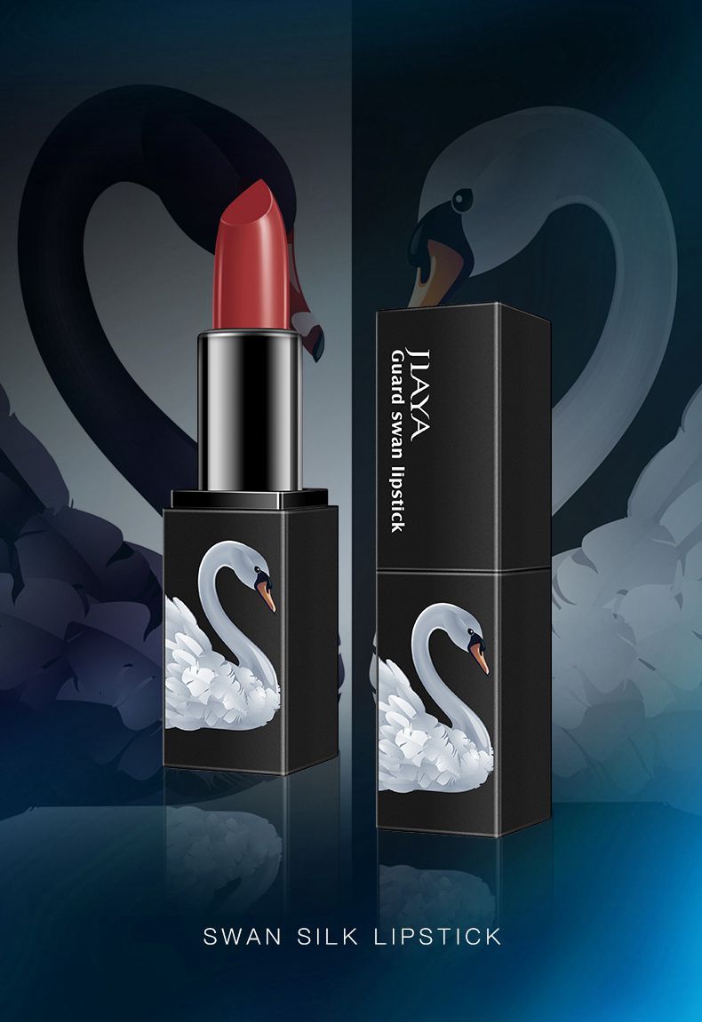 Flag Village Black And White Swan Makeup Set Cushion bb Cream Makeup Powder Lipstick Seven-piece Gift Box For Beginners