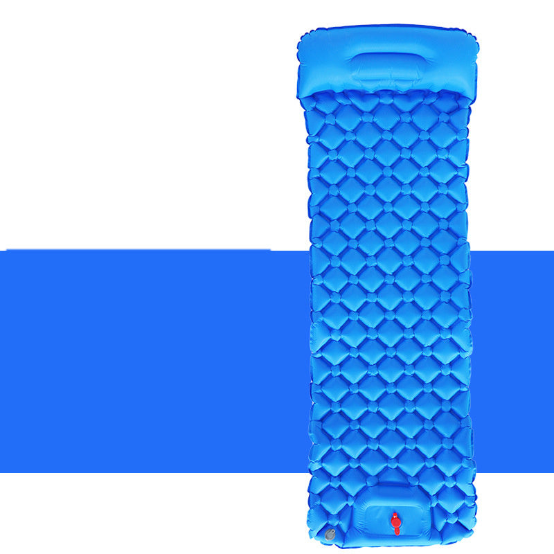 Flag Village Outdoor Sleeping Pad Camping Inflatable Mattress With Pillows Travel Mat Folding Bed Ultralight Air Cushion Hiking Trekking