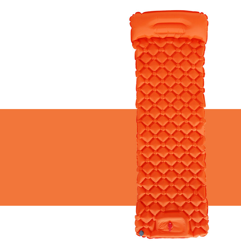 Flag Village Outdoor Sleeping Pad Camping Inflatable Mattress With Pillows Travel Mat Folding Bed Ultralight Air Cushion Hiking Trekking