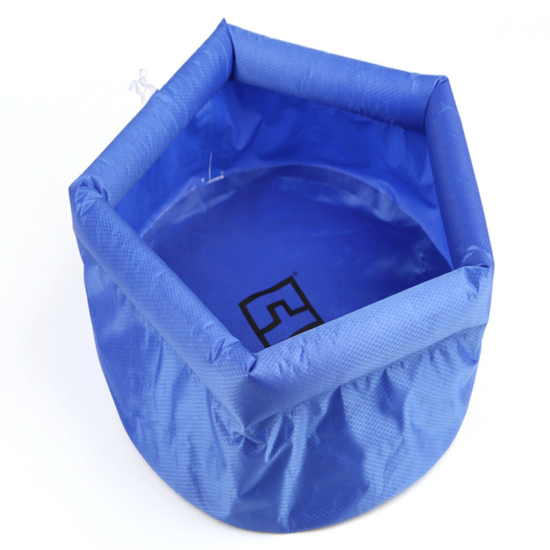 Flag Village Camping Concave-Convex Outdoor Folding Washbasin Bucket