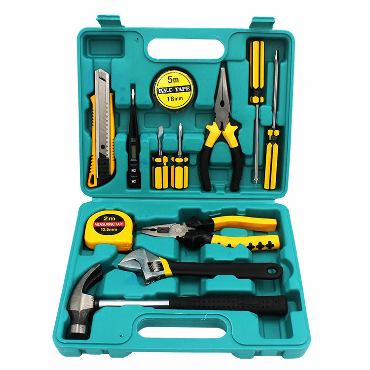 Flag Village 13-Piece Multifunctional Hardware Tool Set, Gift Combination Tool Box, Dual-Use Pliers For Car And Home
